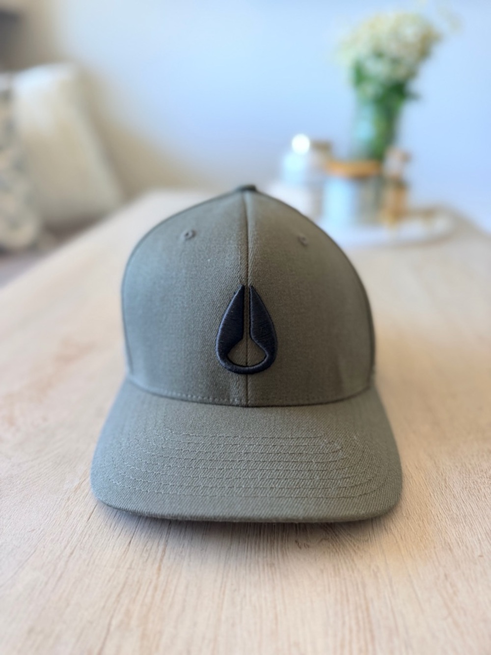 NIXON Deep Down FlexFit Snapback Hat (Olive)